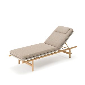Benoa Teak Sunlounger
