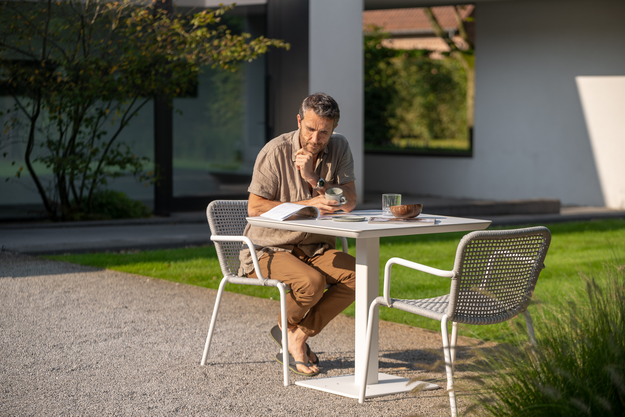 NEW Lucca Dining Table 80x80 - Image 4