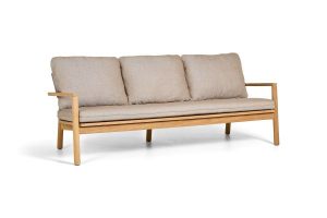 Lynn Teak 3-Seater Sofa